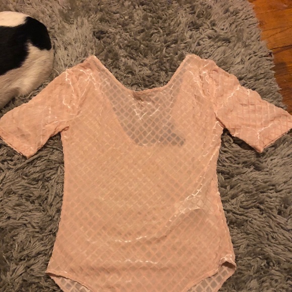 Velvet mesh body suit - Picture 3 of 4